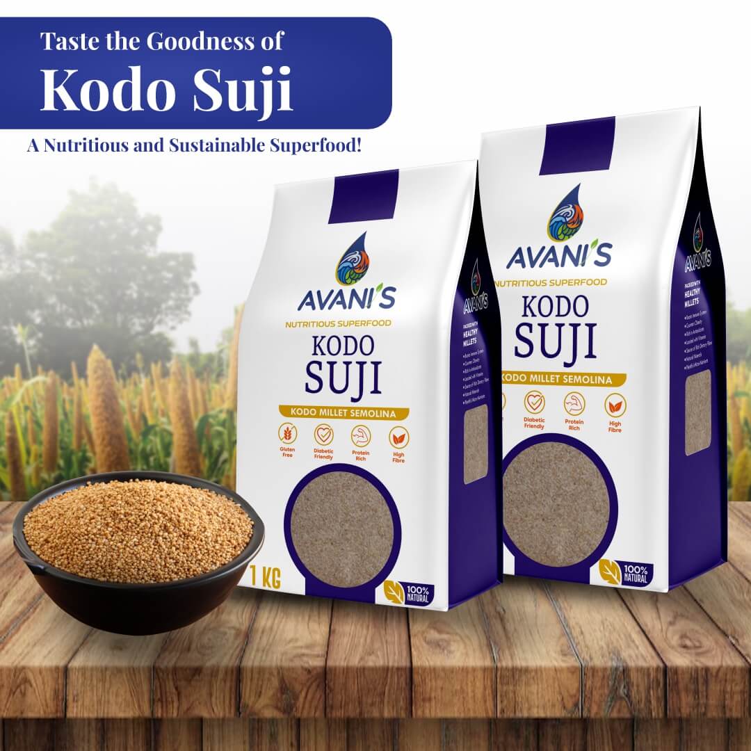 Avani's Kodo Suji 1 Kg (Pack of 2)