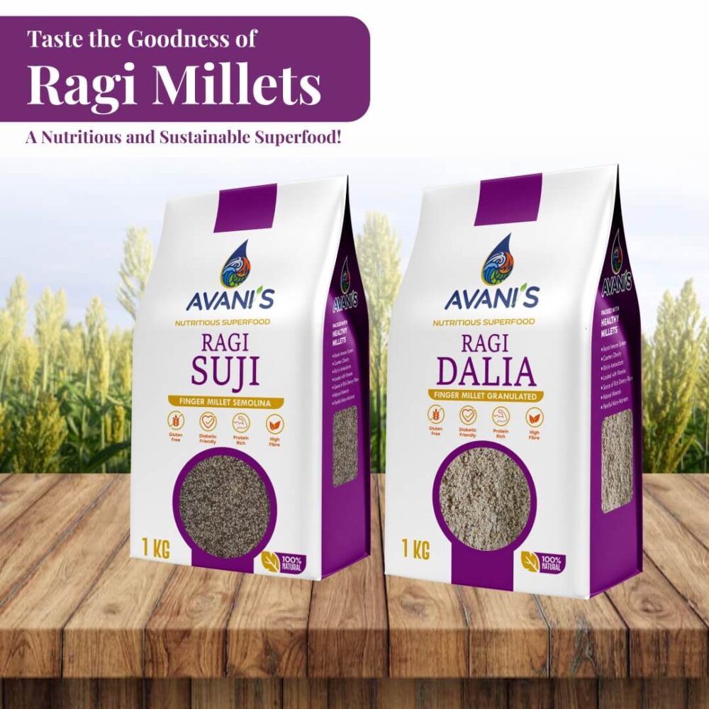 Avani's Ragi Dalia & Ragi Suji